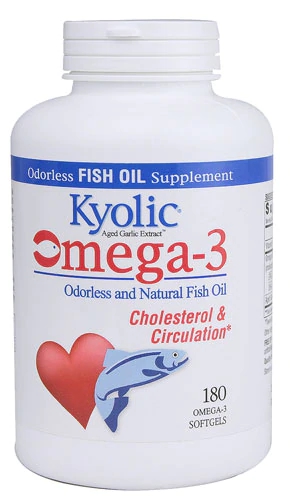 Kyolic Aged Garlic Extract™ Omega 3 Cholesterol & Circulation -- 180 Softgels