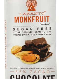 Lakanto Sugar Free Dark Chocolate Bar Almond -- 3 oz
