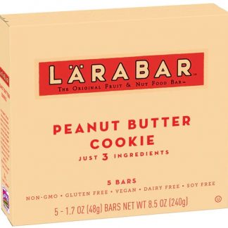 Larabar Fruit & Nut Food Bar Gluten Free Peanut Butter Cookie -- 5 Bars