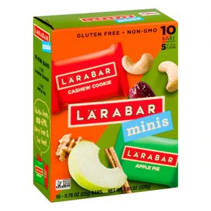 Larabar Mini Bars Variety Pack Gluten Free Cashew Cookie and Apple Pie -- 10 Bars