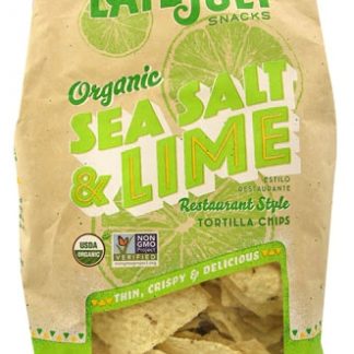 Late July Snacks Organic Restaurant Style Tortilla Chips Sea Salt & Lime -- 11 oz