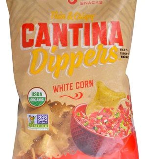 Late July Snacks Organic Thin & Crispy Tortilla Chips Gluten Free White Corn -- 8 oz