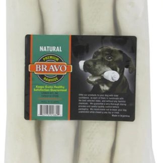 Lennox Bravo Rawhide Express Natural Rawhide Curls Dog Treats -- 4 Dog Treats