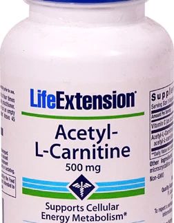 Life Extension Acetyl-L-Carnitine -- 500 mg - 100 Vegetarian Capsules