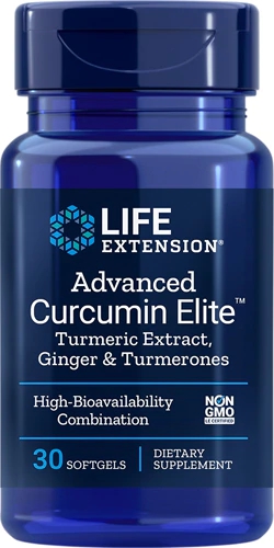 Life Extension Advanced Curcumin Elite™ Turmeric Extract Ginger & Turmerones -- 30 Softgels