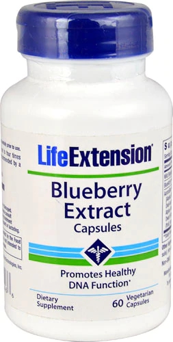 Life Extension Blueberry Extract Capsules -- 60 Vegetarian Capsules
