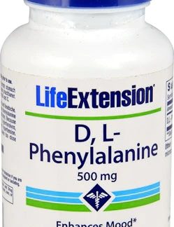 Life Extension DL-Phenylalanine -- 500 mg - 100 Vegetarian Capsules