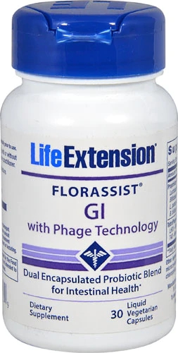 Life Extension Florassist® GI with Phage Technology -- 30 Liquid Vegetarian Capsules