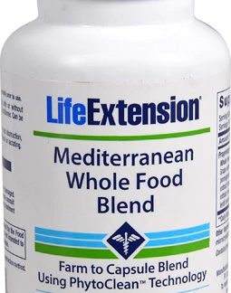 Life Extension Mediterranean Whole Food Blend -- 90 Vegetarian Capsules
