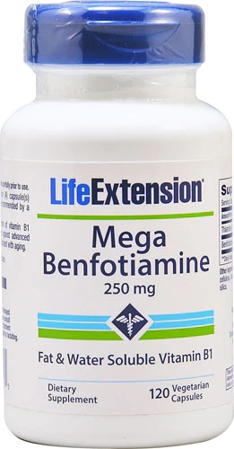 Life Extension Mega Benfotiamine -- 250 mg - 120 Vegetarian Capsules