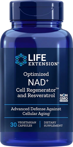 Life Extension Optimized NAD+ Cell Regenerator™ and Resveratrol -- 30 Vegetarian Capsules
