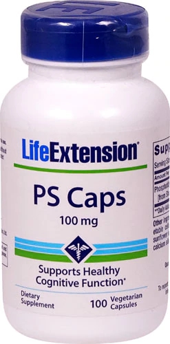 Life Extension PS (Phosphatidylserine) Caps -- 100 mg - 100 Vegetarian Capsules