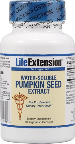 Life Extension Pumpkin Seed Extract Water-Soluble -- 60 Vegetarian Capsules