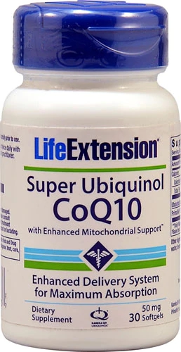 Life Extension Super Ubiquinol CoQ10 with Enhanced Mitochondrial Support -- 50 mg - 30 Softgels