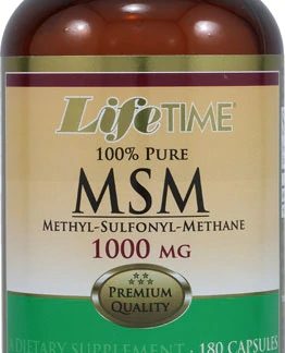 Lifetime 100% Pure MSM -- 1000 mg - 180 Capsules