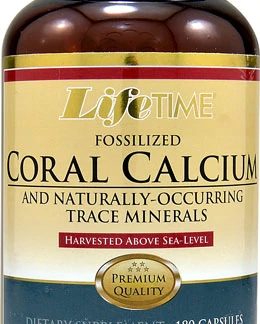 Lifetime Fossilized Coral Calcium -- 180 Capsules