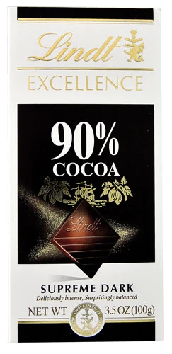 Lindt Excellence Chocolate Bar 90% Cocoa Supreme Dark -- 3.5 oz