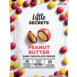 Little Secrets LLC Dark Chocolate Candies Peanut Butter -- 5 oz