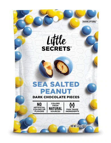 Little Secrets LLC Dark Chocolate Candies Sea Salted Peanut -- 5 oz