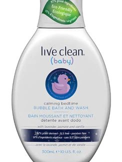 Live Clean Baby Calming Bedtime Bubble Bath and Wash -- 10 fl oz