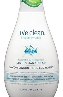 Live Clean Fresh Water Hydrating Liquid Hand Soap -- 17 fl oz