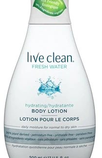 Live Clean Hydrating Body Lotion Fresh Water -- 17 fl oz