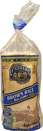 Lundberg Brown Rice Cakes Lightly Salted -- 8.5 oz