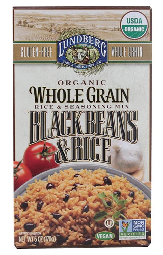 Lundberg Organic Whole Grain Black Beans and Rice -- 6 oz