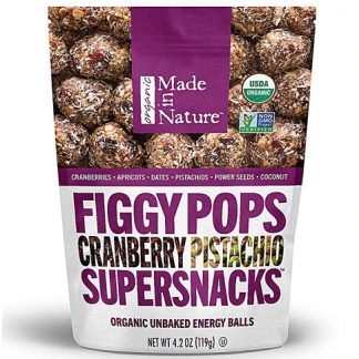 Made In Nature Organic Figgy Pops Supersnack Cranberry Pistachio -- 4.2 oz