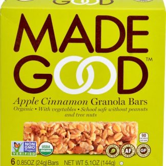 MadeGood Organic Granola Bars Gluten Free Apple Cinnamon -- 6 Bars