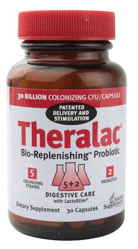 Master Supplements Theralac® Bio-Replenishing™ Probiotic -- 30 billion CFU - 30 Capsules