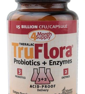 Master Supplements Theralac TruFlora Probiotics & Enzymes -- 15 billion CFU - 32 Capsules