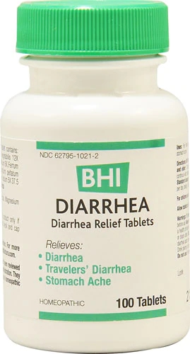 MediNatura BHI Diarrhea Homeopathic Medication -- 100 Tablets