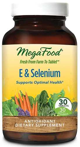 MegaFood E & Selenium -- 30 Tablets