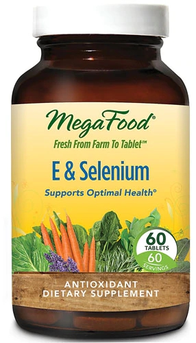 MegaFood E & Selenium -- 60 Tablets