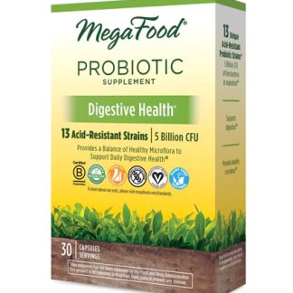 MegaFood Probiotic Supplement Digestive Health -- 5 billion CFU - 30 Capsules