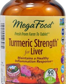 MegaFood Turmeric Strength™ for Liver -- 90 Tablets