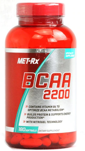 MET-Rx BCAA 2200 -- 180 Softgels