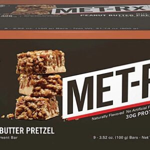 MET-Rx BIG 100 Meal Replacement Bar Peanut Butter Pretzel -- 9 Bars