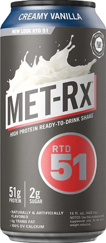 MET-Rx Protein Plus RTD 51 Creamy Vanilla -- 15 fl oz
