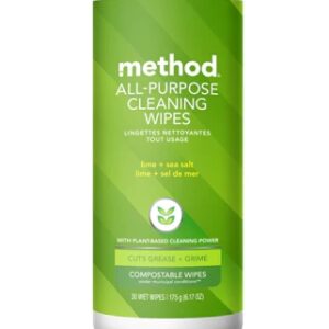Method All Purpose Cleaning Wipes Lime + Sea Salt -- 30 Wipes