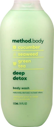 Method Body Wash Deep Detox Cucumber Seaweed Green Tea -- 18 fl oz