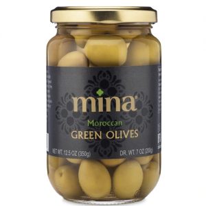 Mina Moroccan Green Olives Jar -- 12.5 oz