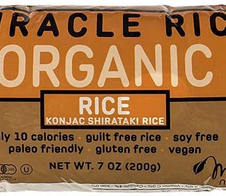 Miracle Noodle Organic Shirataki Rice Gluten Free -- 7 oz