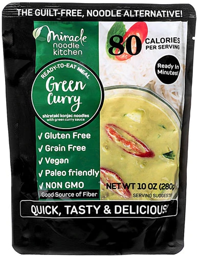 Miracle Noodle Ready-To-Eat-Meal Green Curry -- 10 oz