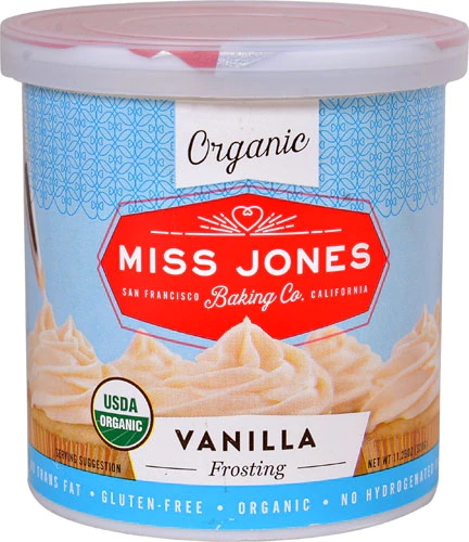 Miss Jones Organic Frosting Gluten Free Vanilla -- 11.29 oz