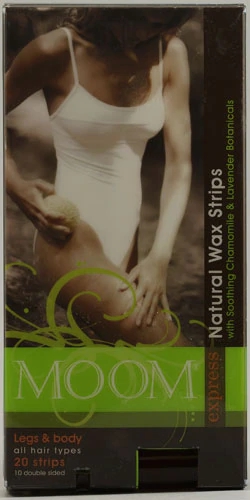 Moom Express Pre Wax Strips For Legs And Body -- 20 Strips
