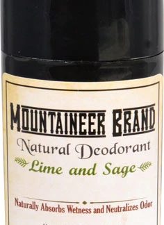 Mountaineer Brand Natural Deodorant Lime and Sage -- 3.25 oz