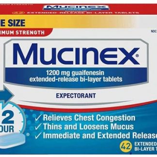 Mucinex Chest Congestion Maximum Strength 12 Hour Extended Release Tablets -- 42 Tablets