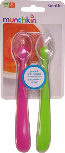 Munchkin Silicone Spoons Assorted Colors -- 2 Pack